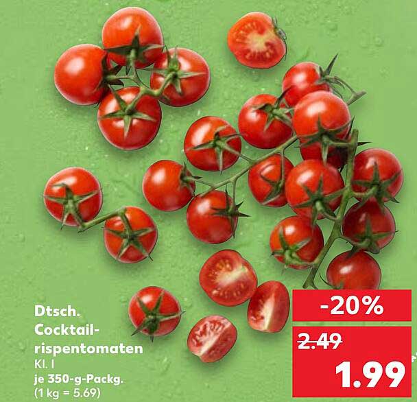 Dtsch. Cocktail-Rispentomaten - 350 g Packung