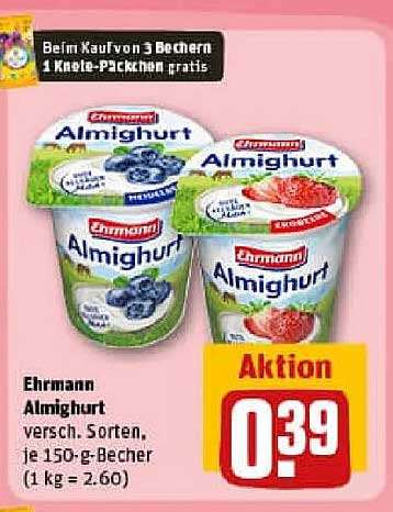 Ehrmann Almighurt - Vielfältiger Genuss mit jeder Sorte!