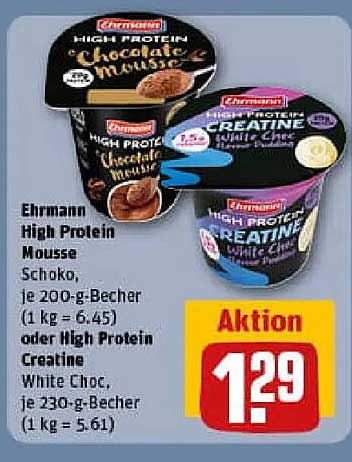 Ehrmann High Protein Mousse oder High Protein Creatine