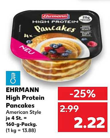 EHRMANN High Protein Pancakes American Style