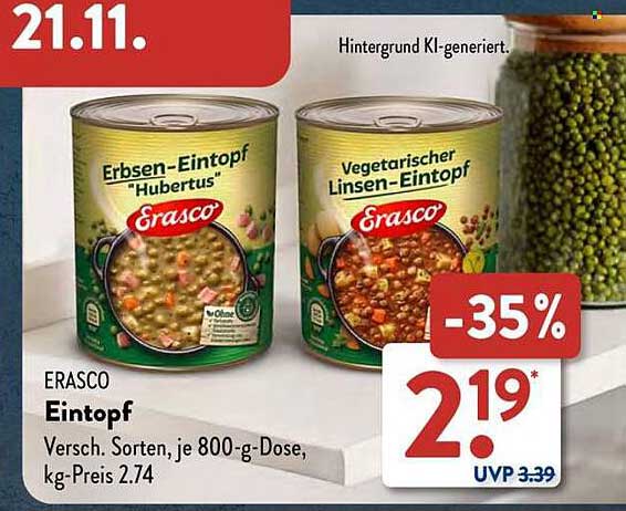 Eintopf von Erasco – Verschiedene Sorten, 800-g-Dose