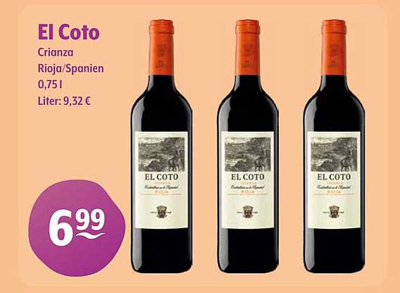El Coto Crianza Rioja/Spanien 0,75 L