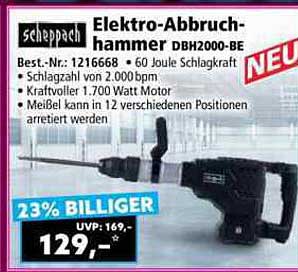 Elektro-Abbruchhammer DBH2000-BE