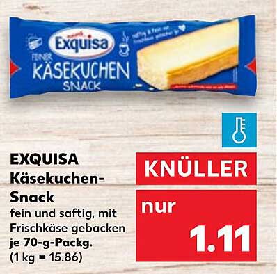 EXQUISA Käsekuchen-Snack