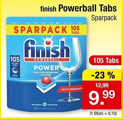 finish Powerball Tabs Sparpack - 105 Tabs