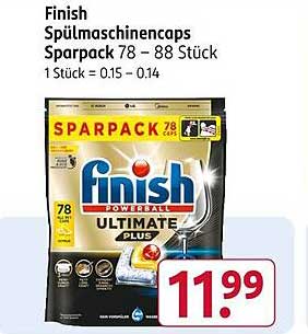 Finish Spülmaschinencaps Sparpack 78 – 88 Stück