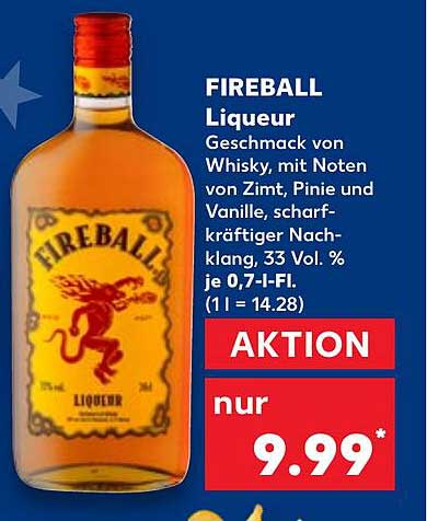 FIREBALL Liqueur - Whiskey Genuss mit Zimt und Vanille