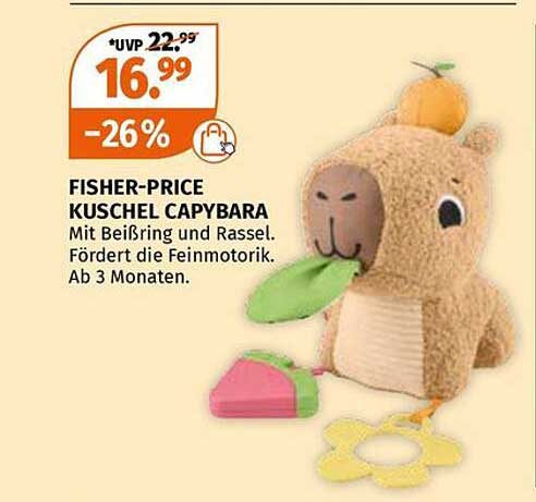 FISHER-PRICE KUSCHEL CAPYBARA