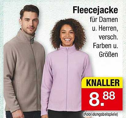 Fleecejacke für Damen und Herren, verschiedene Farben und Größen