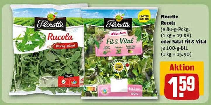 Florette Rucola und Salat Fit & Vital - Aktion