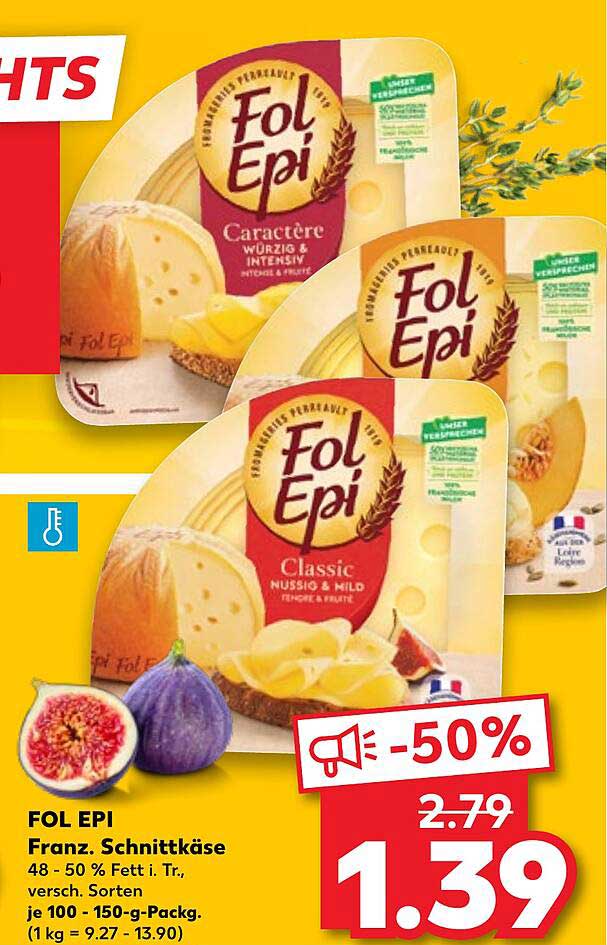 FOL EPI Franz. Schnittkäse 50% Fett i. Tr.