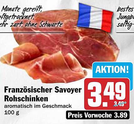 Französischer Savoyer Rohschinken - aromatisch im Geschmack