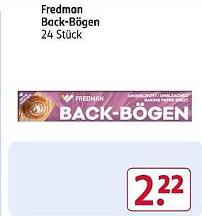 Fredman Back-Bögen 24 Stück