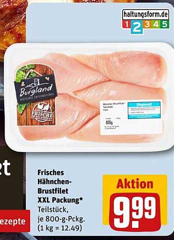 Frisches Hähnchen-Brustfilet XXL Packung