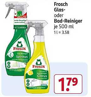 Frosch Glas- oder Bad-Reiniger je 500 ml
