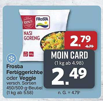 Frosta Nasi Goreng Fertiggerichte oder Veggie 450/500-g-Beutel