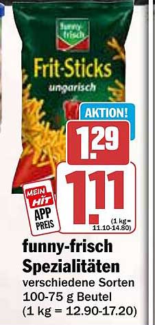 funny-frisch Frit-Sticks ungarisch 100 g