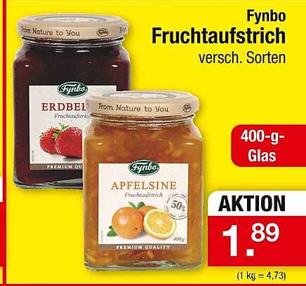 Fynbo Fruchtaufstrich - Verschiedene Sorten