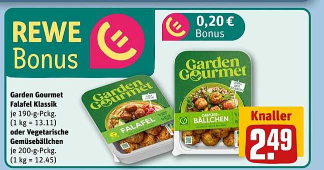 Garden Gourmet Falafel Klassik oder Vegetarische Gemüsebällchen