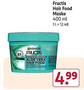 Garnier Fructis Hair Food Maske - Aloe Vera 400 ml