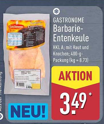 Gastronome Barbarie-Entenkeule HKL A - mit Haut und Knochen, 400-g-Packung