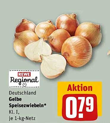 Gelbe Speisezwiebeln, Kl. I, je 1-kg-Netz