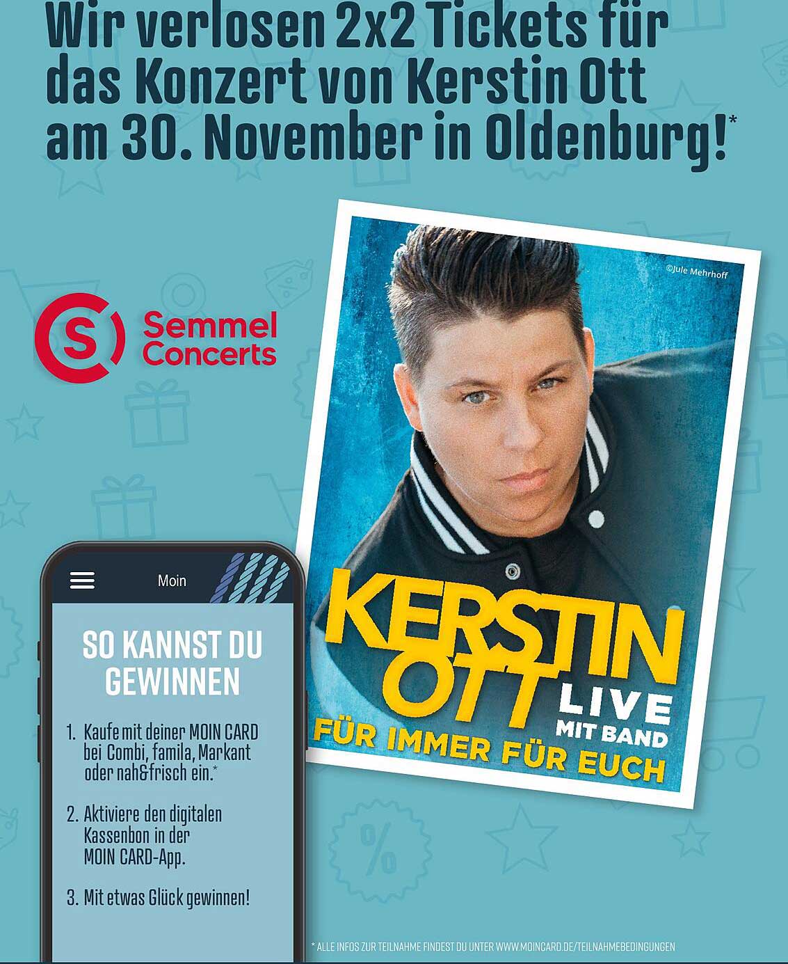 Gewinne 2x2 Tickets für das Konzert von Kerstin Ott!