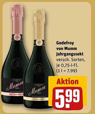 Godefroy von Mumm Jahrgangssekt – Aktionen für Feinschmecker!