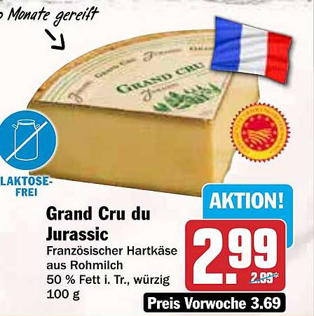 Grand Cru du Jurassic - Französischer Hartkäse aus Rohmilch