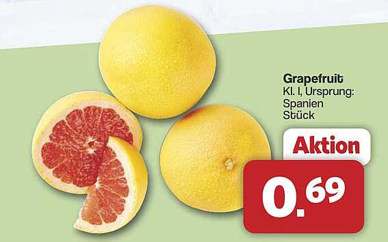 Grapefruit, KI. I, Ursprung: Spanien, Stück