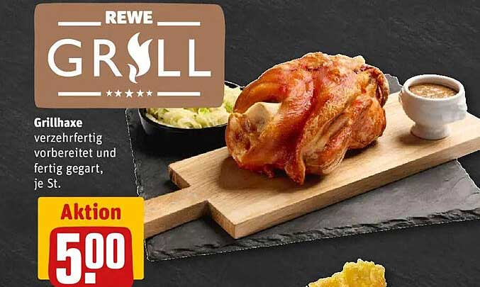 Grillhaxe - verzehrfertig zubereitet, je St.