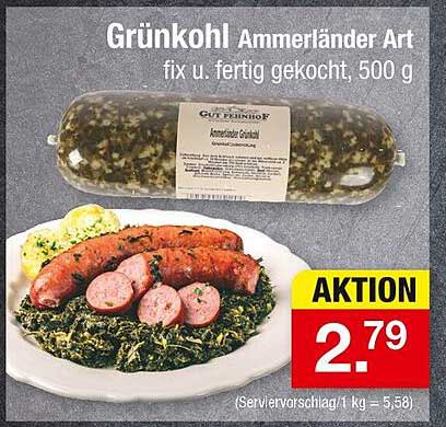 Grünkohl Ammerländer Art fix u. fertig gekocht, 500 g