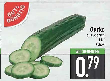 Gurke aus Spanien, Kl. I, Stück