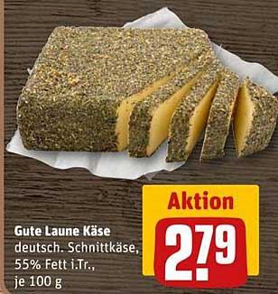 Gute Laune Käse – deutsch. Schnittkäse, 55% Fett i.Tr., je 100 g