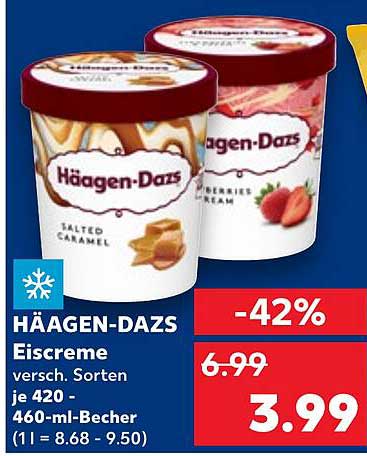 Häagen-Dazs Eiscreme – vielfältige Sorten im Angebot