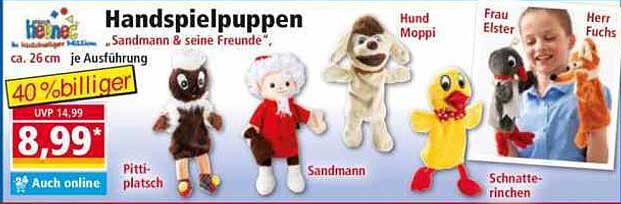 Handspielpuppen - Sandmann & seine Freunde
