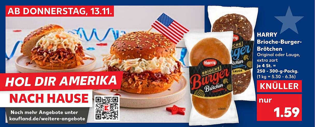 HARRY Brioche-Burger-Brötchen - Original oder Lauge