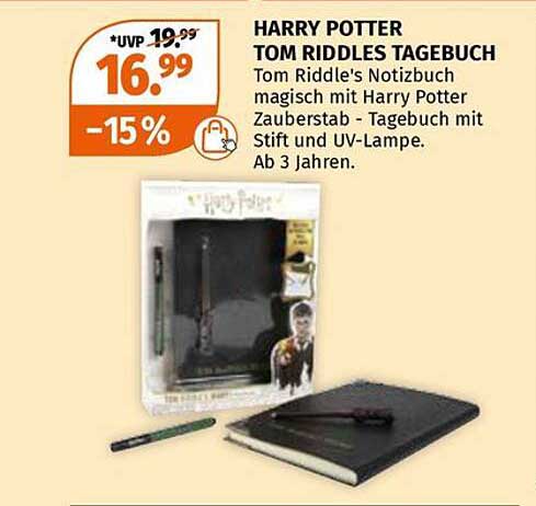 HARRY POTTER TOM RIDDLES TAGEBUCH
