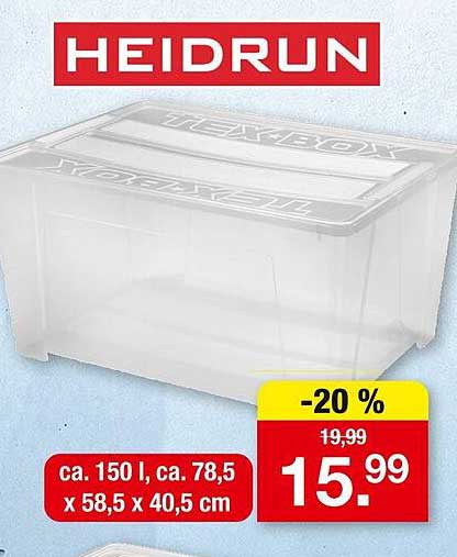 HEIDRUN TEXBOX Aufbewahrungslösung – 20% Rabatt
