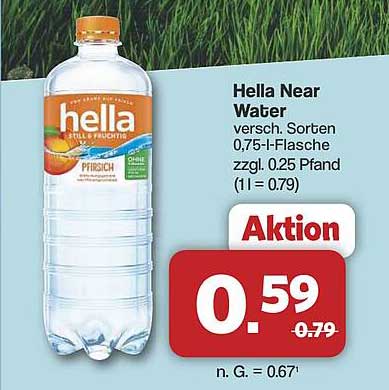 Hella Near Water 0,75 l-Flasche - Aktionspreis!