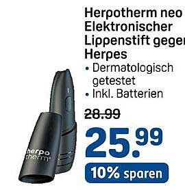 Herpotherm neo Elektronischer Lippenstift gegen Herpes