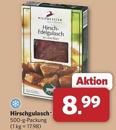 Hirschgulasch - 500-g-Packung