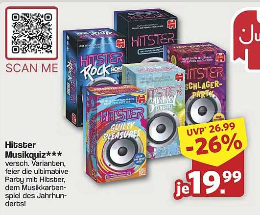 Hitster Musikquiz – Jetzt für nur 19,99 €