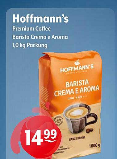 Hoffmann’s Premium Coffee Barista Crema e Aroma 1,0 kg