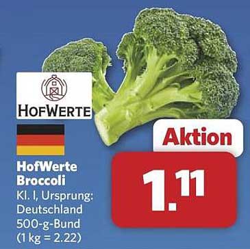HofWerte Broccoli 500-g-Bund