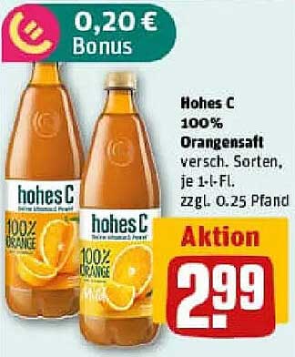 Hohes C 100% Orangensaft