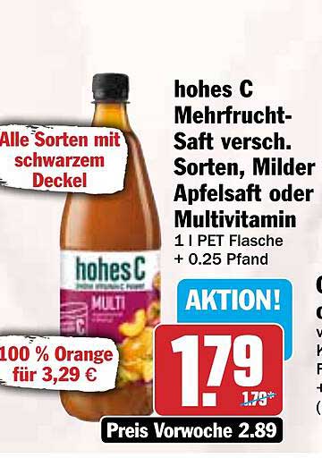 hohes C Mehrfrucht-Saft