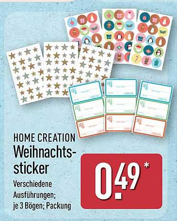 HOME CREATION Weihnachts-sticker
