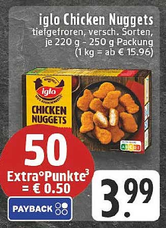 iglo Chicken Nuggets - tiefgefroren, verschiedene Sorten