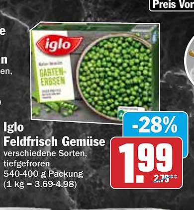 Iglo Feldfrisch Gemüse verschiedene Sorten, tiefgefroren
